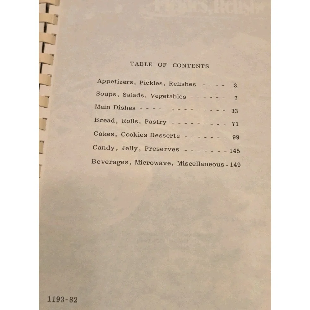 Vintage 1981 Cookbook United Methodist Pierson FL Everything in Good Taste